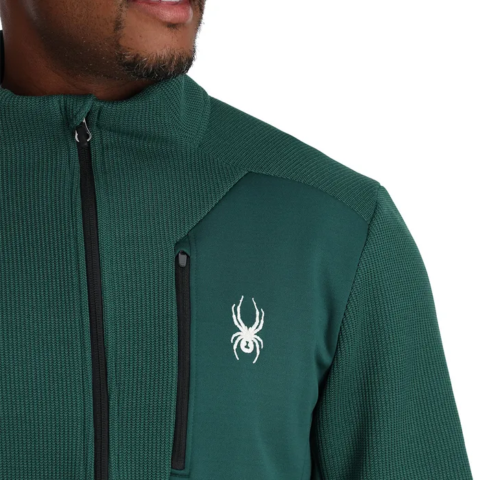 Fleece Mens Spyder Bandit Full Zip 8211 Cypress Green