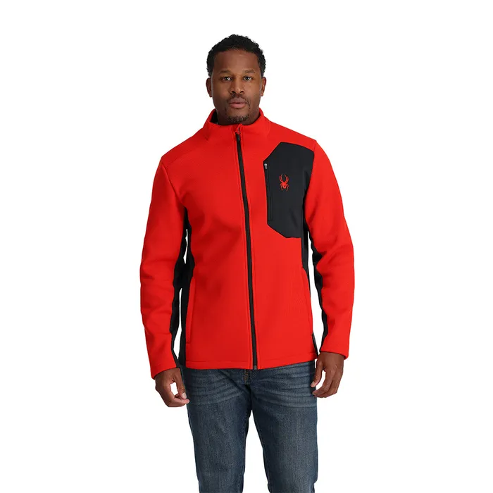 Fleece Mens Spyder Bandit Full Zip 8211 Volcano