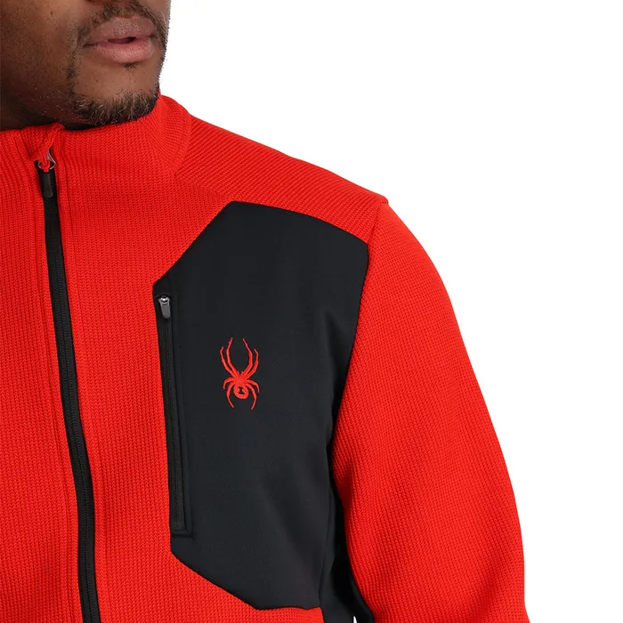 Fleece Mens Spyder Bandit Full Zip 8211 Volcano