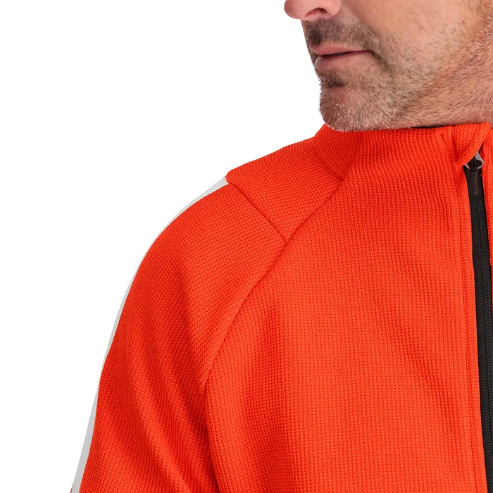 Fleece Mens Spyder Wengen Bandit Full Zip 8211 Twisted Orange