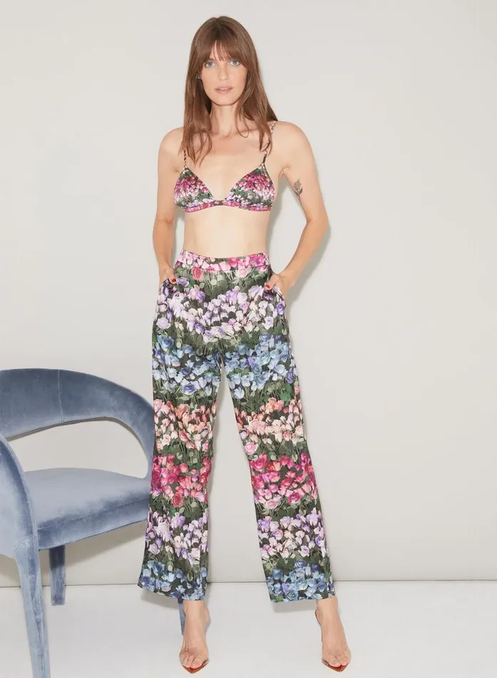 Fleur Du Mal Bottoms Women Rose Stripe Pant Rose Stripe Fleur Du Mal Bottoms Women Rose Stripe Pant Rose Stripe