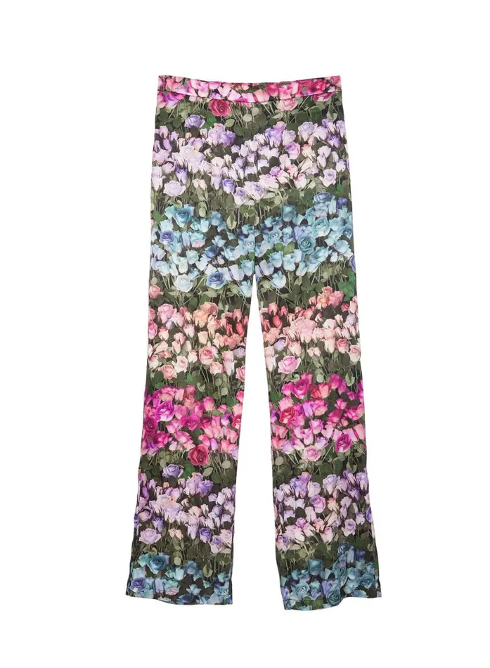 Fleur Du Mal Bottoms Women Rose Stripe Pant Rose Stripe Fleur Du Mal Bottoms Women Rose Stripe Pant Rose Stripe