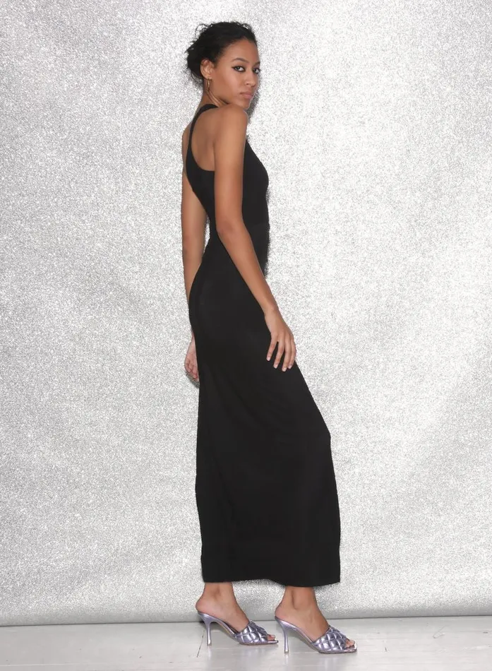 Fleur Du Mal Dresses Women Asymmetric Side Knot Dress Black Fleur Du Mal Dresses Women Asymmetric Side Knot Dress Black