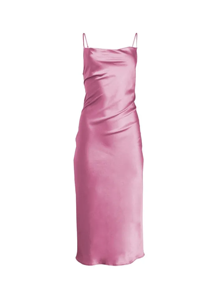Fleur Du Mal Dresses Women Cowl Neck Slip Dress Rosette Fleur Du Mal Dresses Women Cowl Neck Slip Dress Rosette