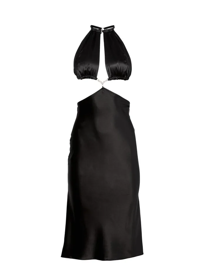 Fleur Du Mal Dresses Women Crystal Cutout Dress Black Fleur Du Mal Dresses Women Crystal Cutout Dress Black