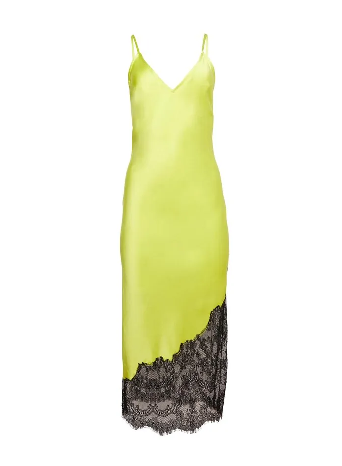 Fleur Du Mal Dresses Women Silk U0026 Chantilly Lace Slip Volt Fleur Du Mal Dresses Women Silk U0026 Chantilly Lace Slip Volt