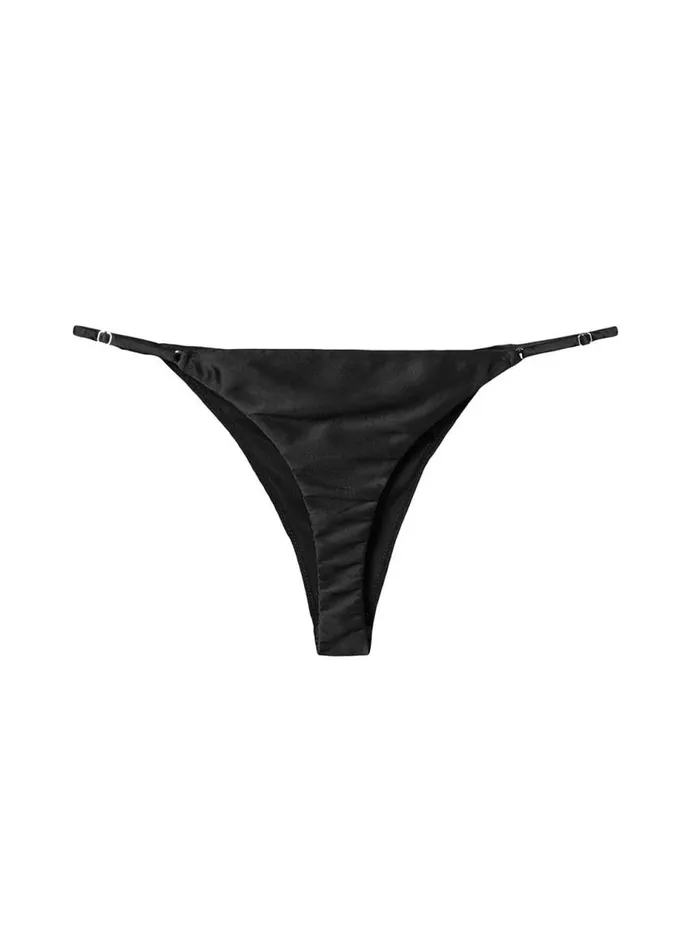 Fleur Du Mal Essentials Panties Women Luxe Cheeky Black Fleur Du Mal Essentials Panties Women Luxe Cheeky Black