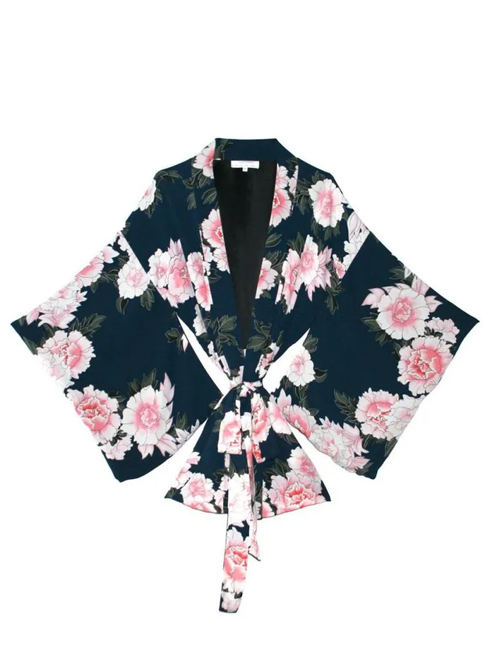 Fleur Du Mal Loungewear Women Haori Kimono Teal