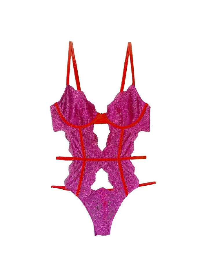 Fleur Du Mal Pleasure Women Naomi Lace Bodysuit Vixen Fleur Du Mal Pleasure Women Naomi Lace Bodysuit Vixen