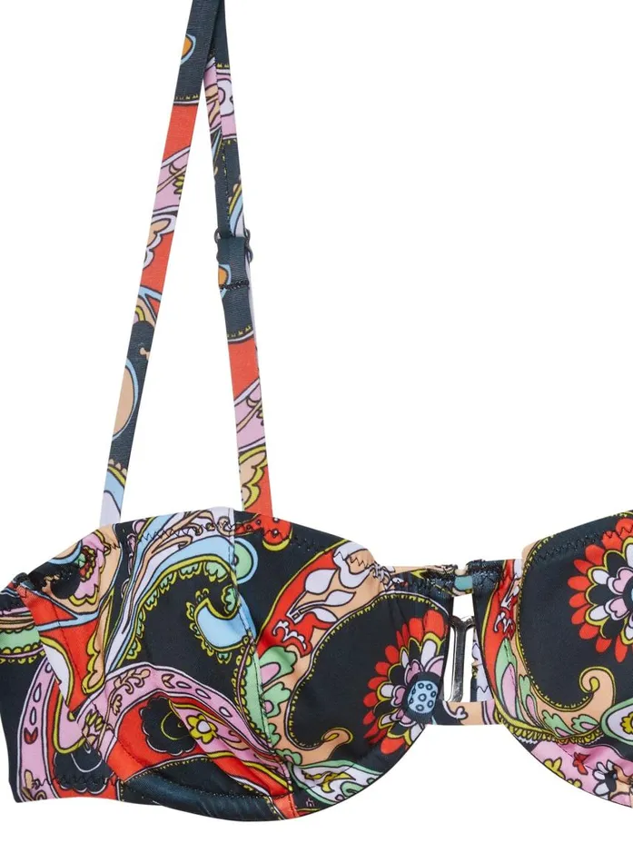 Fleur Du Mal Swim Women Balconette Bikini Top Psychedelic Paisley Fleur Du Mal Swim Women Balconette Bikini Top Psychedelic Paisley