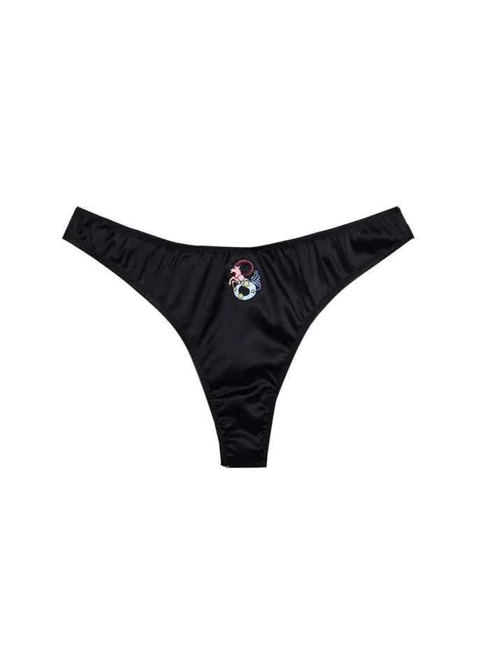 Fleur Du Mal Thongs Women Capricorn Zodiac Thong Capricorn