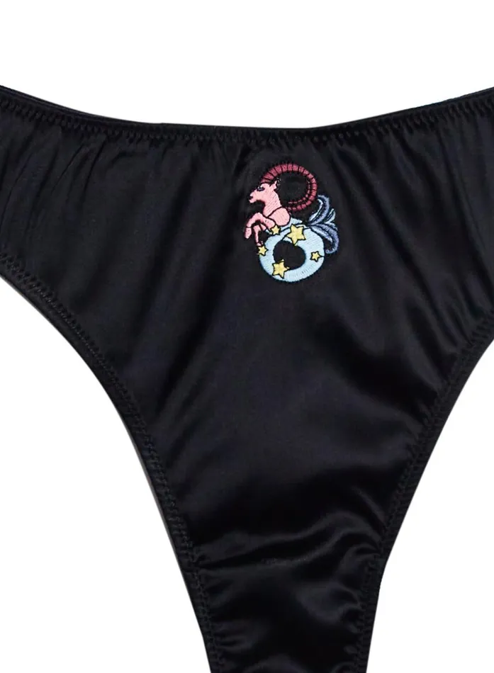 Fleur Du Mal Thongs Women Capricorn Zodiac Thong Capricorn Fleur Du Mal Thongs Women Capricorn Zodiac Thong Capricorn