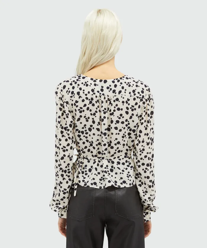 Fluid Viscose Print Blouse Women MSGM Tops And Shirts