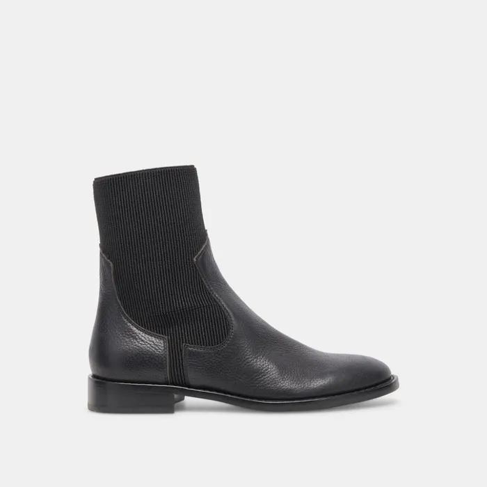 Gineva Boots Black Leather Women Dolce Vita Boots and Booties