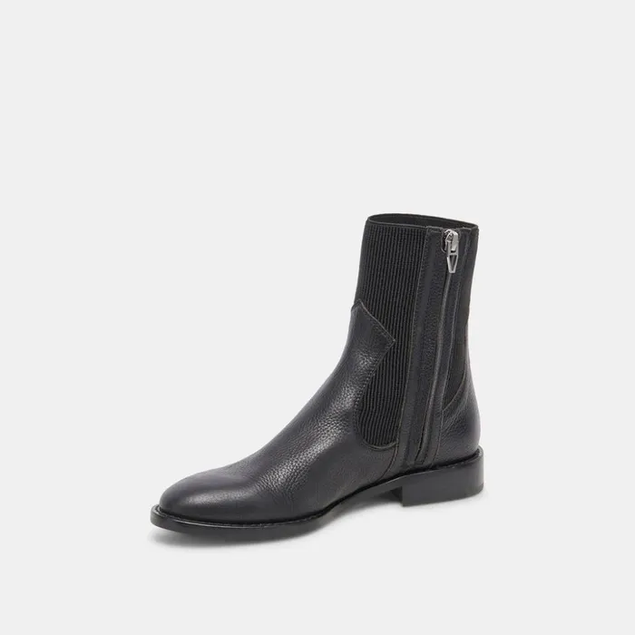 Gineva Boots Black Leather Women Dolce Vita Boots and Booties