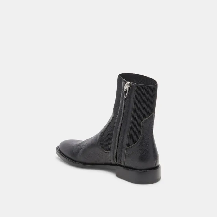 Gineva Boots Black Leather Women Dolce Vita Boots and Booties