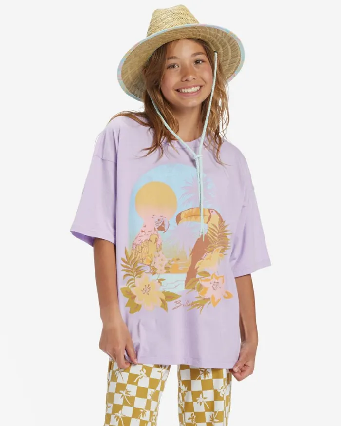 Girl039s Tropical Daze TShirt Peaceful Lilac Kids Billabong Girls039 Tops and Tees