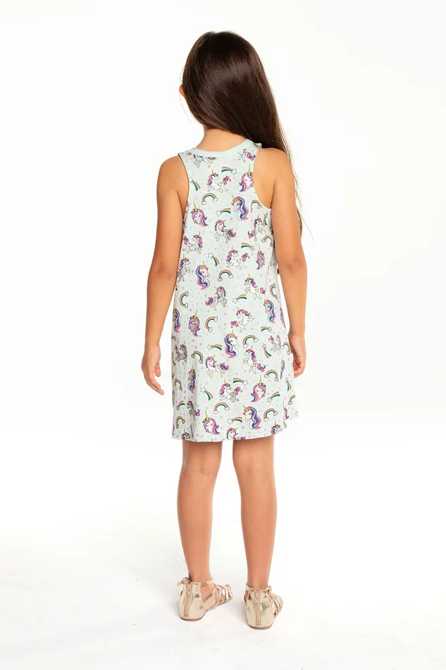 Girls Chaser Brand Unicorn Toss Dress Tops