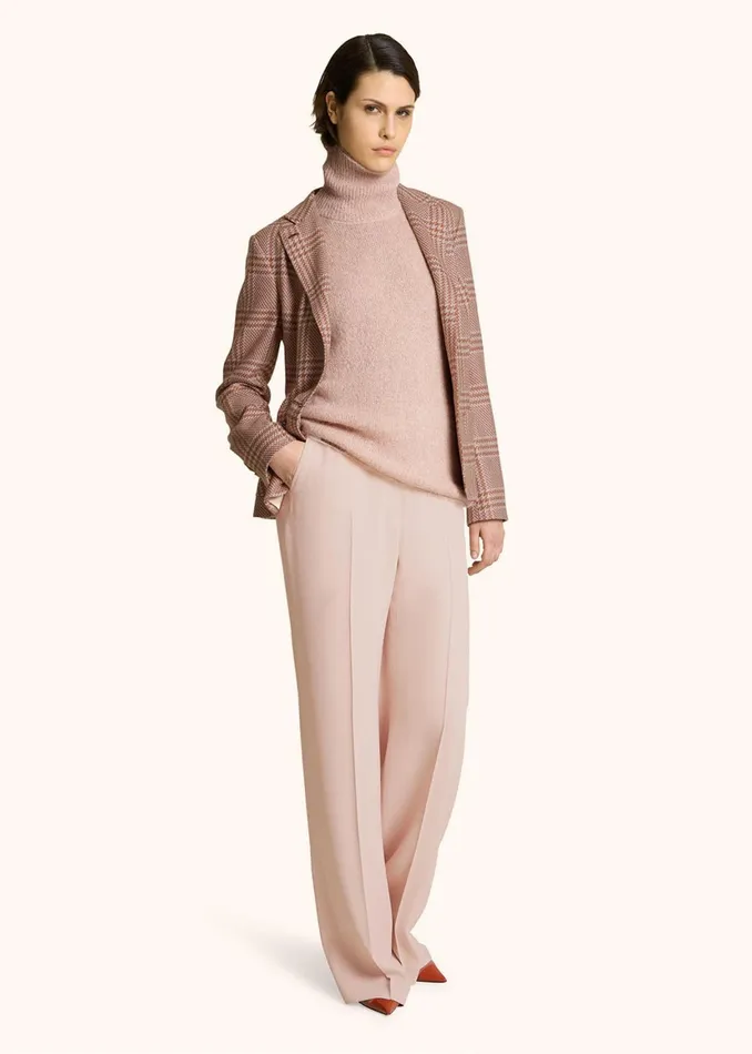 GLEN PLAID CASHMERE AND SILK BLAZER Women Kiton Jackets GLEN PLAID CASHMERE AND SILK BLAZER Women Kiton Jackets