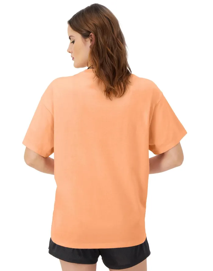 Graphic TShirt 039Free As I Wanna Be039 Skater Graphic Peach Grapefruit Women Champion TShirts and Tops