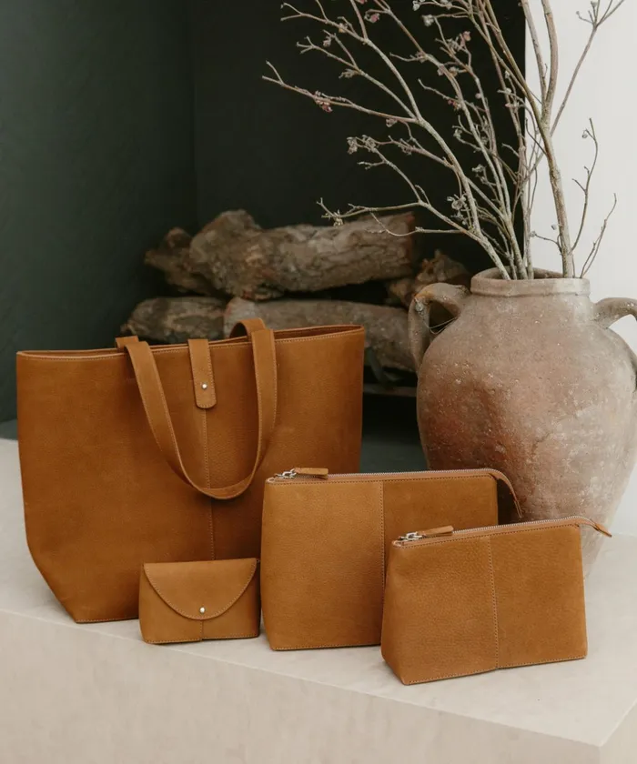 Handbags and Clutches Women Jenni Kayne Medium Zip Pouch Walnut