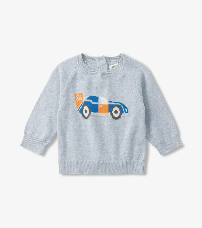 Hatley Baby Boys Little Racecar Pullover Sweater and Pants Baby and Toddler Sweaters