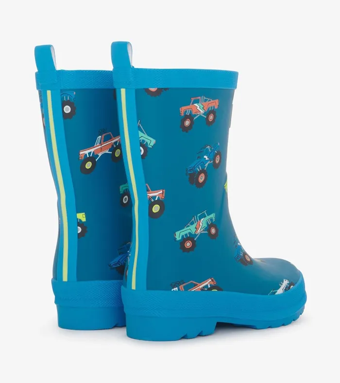 Hatley Boys Monster Trucks Matte Rain Boots Boys Rainwear