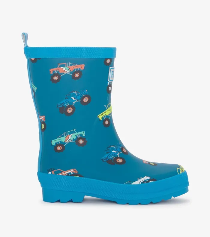 Hatley Boys Monster Trucks Matte Rain Boots Boys Rainwear