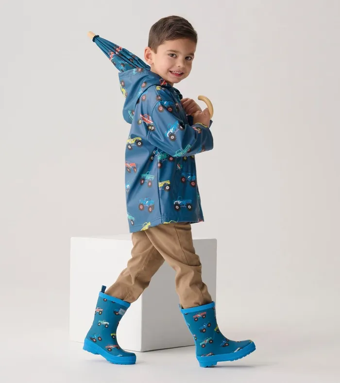 Hatley Boys Monster Trucks Matte Rain Boots Boys Rainwear