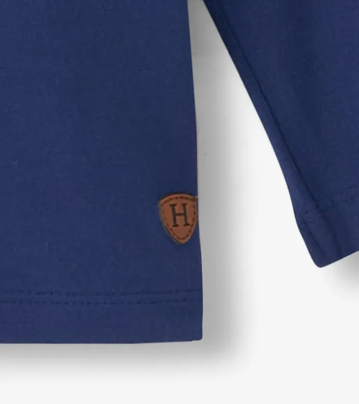 Hatley Boys Patriot Blue Long Sleeve Bamboo TShirt Boys Tops