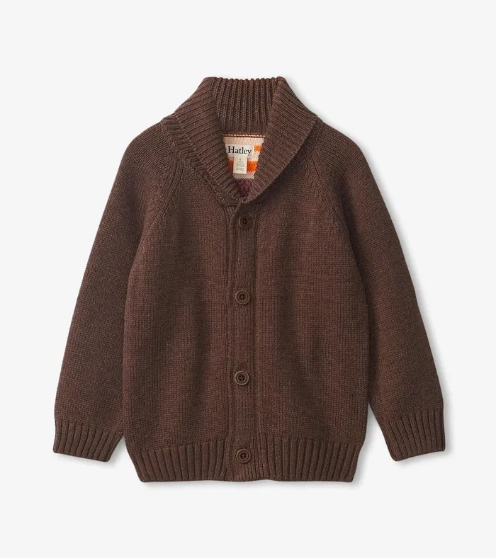 Hatley Boys Rocky Mountain Shawl Collar Cardigan Boys Sweaters