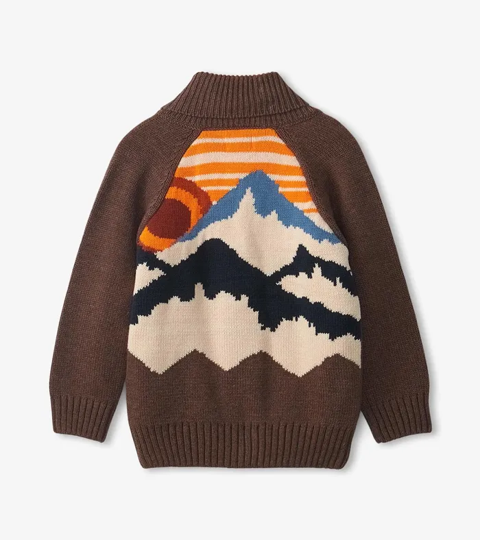 Hatley Boys Rocky Mountain Shawl Collar Cardigan Boys Sweaters