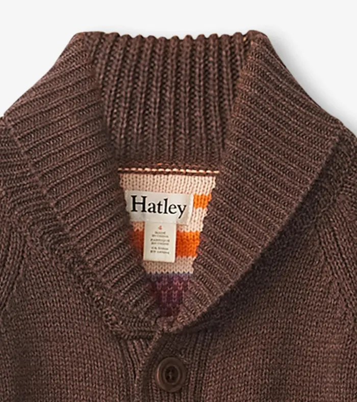Hatley Boys Rocky Mountain Shawl Collar Cardigan Boys Sweaters