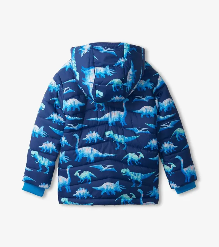Hatley Dinosaur Puffer Jacket GirlsBoys Outerwear