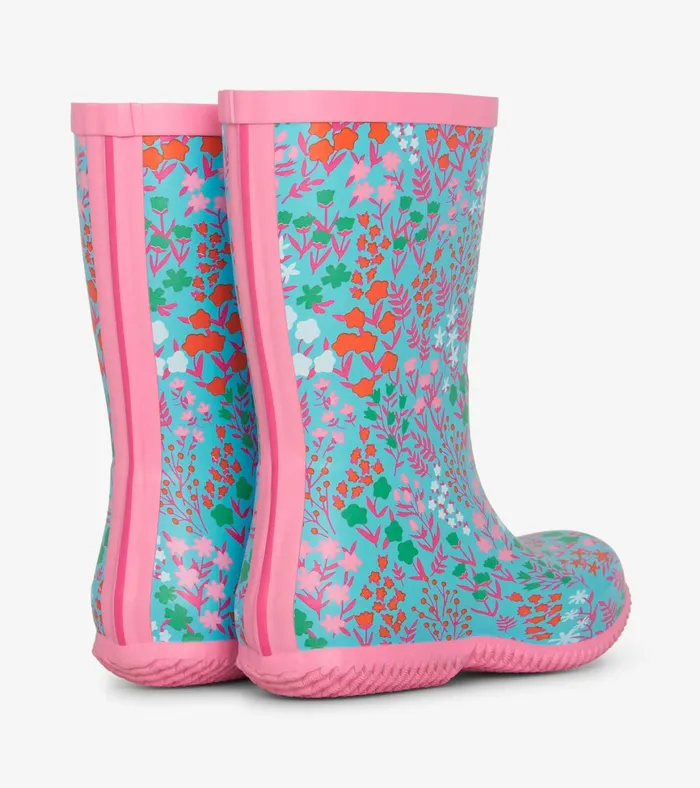 Hatley Girls Ditsy Floral Packable Rain Boots GirlsBaby and Toddler Rainwear