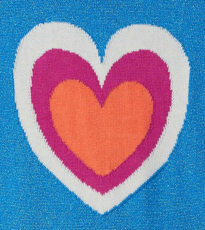 Hatley Girls Hearts Dropped Waist Sweater Dress Girls Dresses