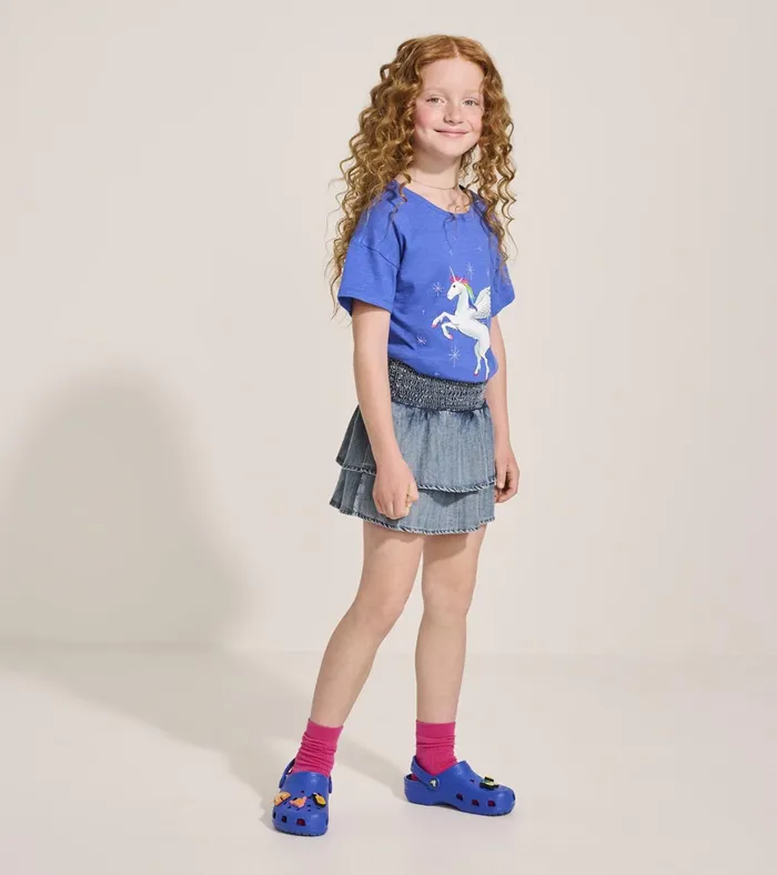 Hatley Girls Tencel Smocked Skirt Girls Bottoms
