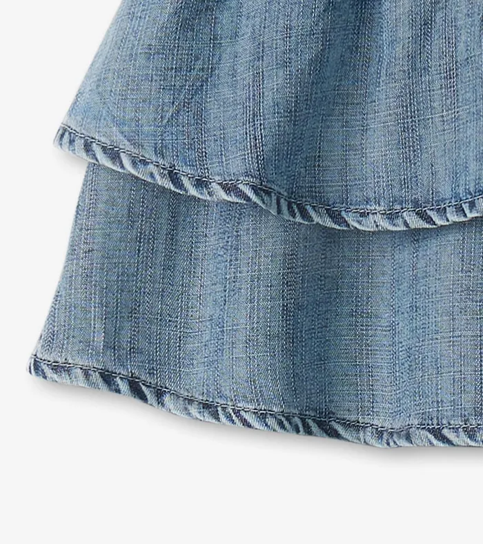 Hatley Girls Tencel Smocked Skirt Girls Bottoms