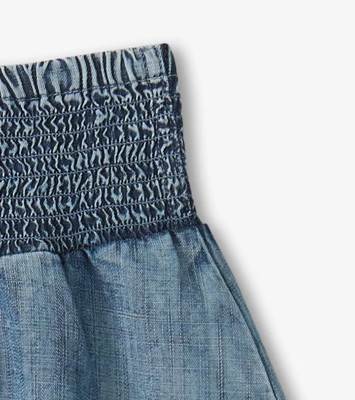 Hatley Girls Tencel Smocked Skirt Girls Bottoms