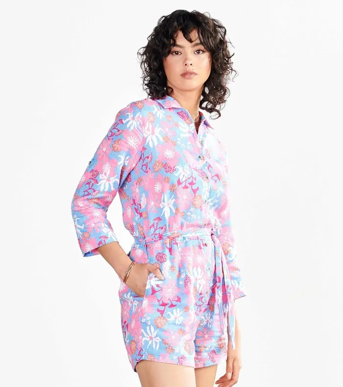 Hatley Giselle Romper 8211 Wild Flowers Women Dresses