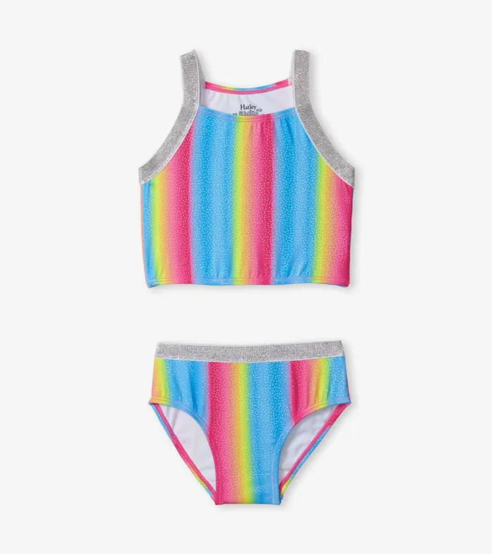 Hatley Jelly Bean Rainbow Tankini Set Girls Swimwear