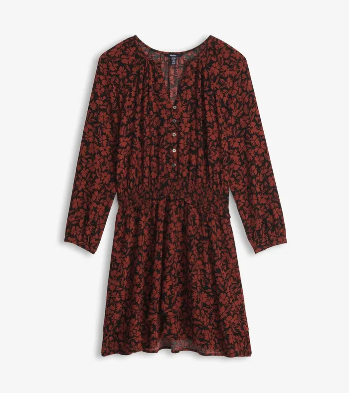 Hatley Mia Smocked Waist Dress 8211 Floral Scatter Women Dresses