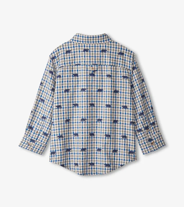 Hatley Mini Bears Button Down Shirt Boys Tops