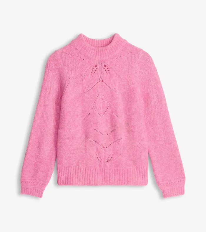 Hatley Petal Cable Sweater 8211 Raspberry Pink Women Sweaters