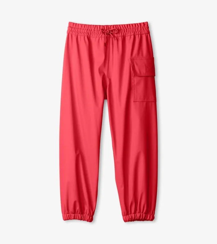 Hatley Red Rain Pants GirlsBoys Rainwear