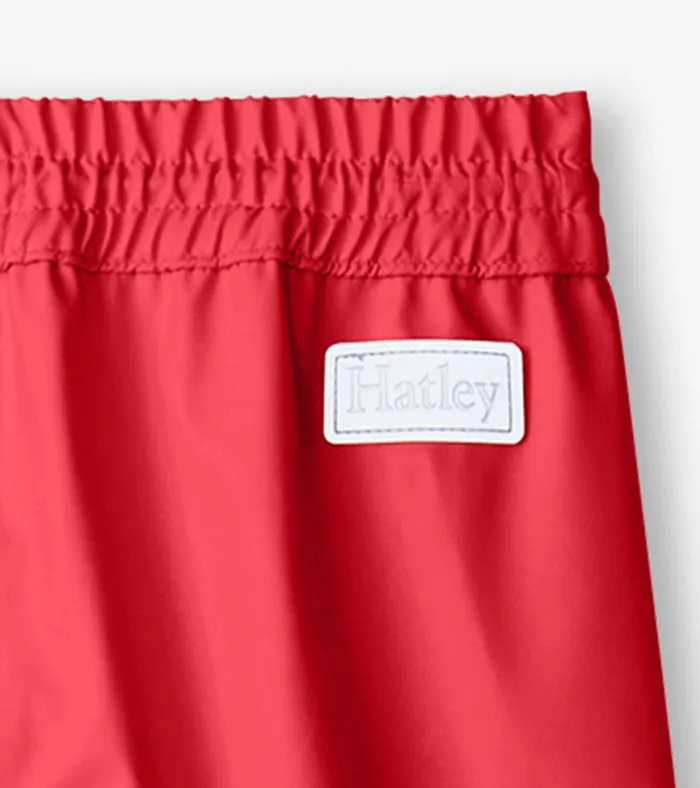 Hatley Red Rain Pants GirlsBoys Rainwear