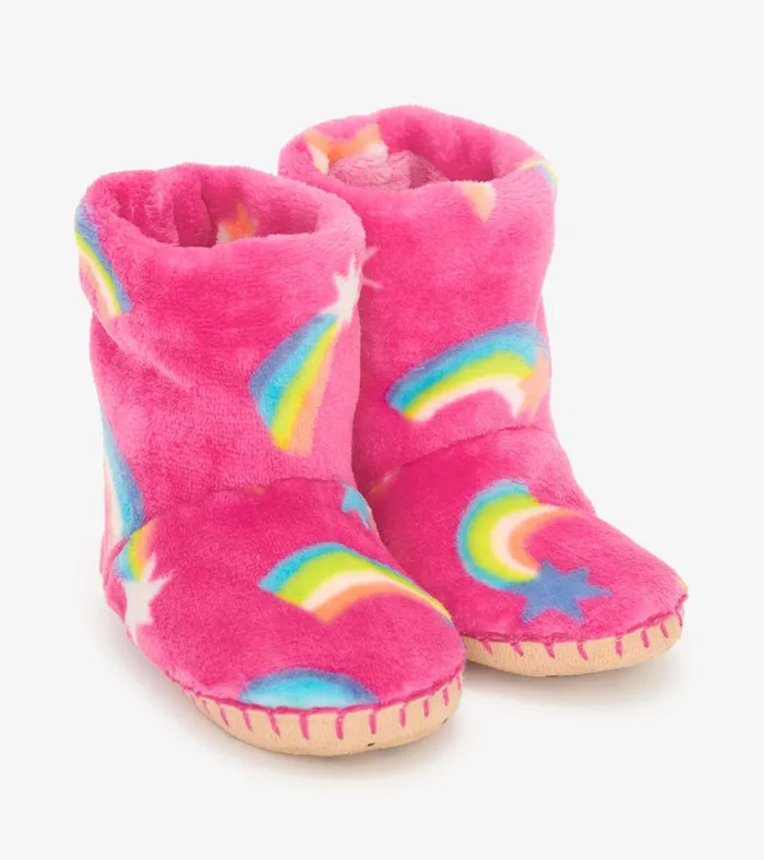 Hatley Shooting Stars Fleece Slippers Girls Footwear