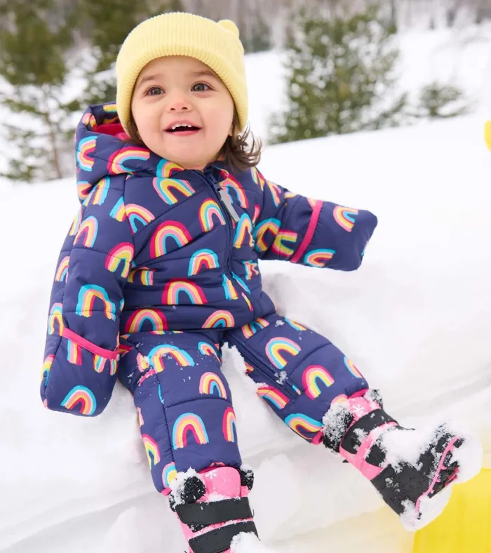 Hatley Vibrant Rainbows Baby Snowsuit Baby and Toddler Outerwear