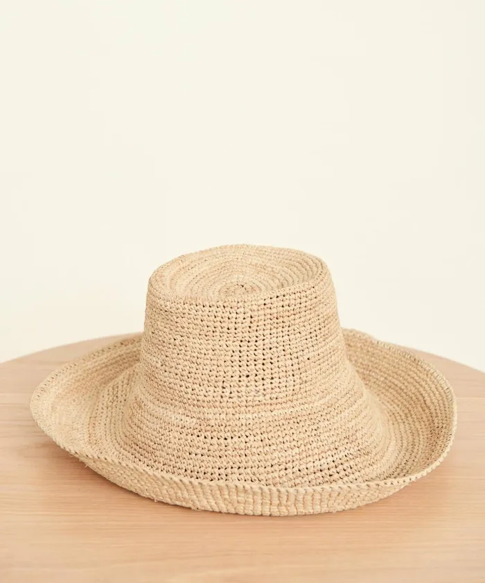 Hats and Beanies Women Jenni Kayne Wide Brim Raffia Hat Natural