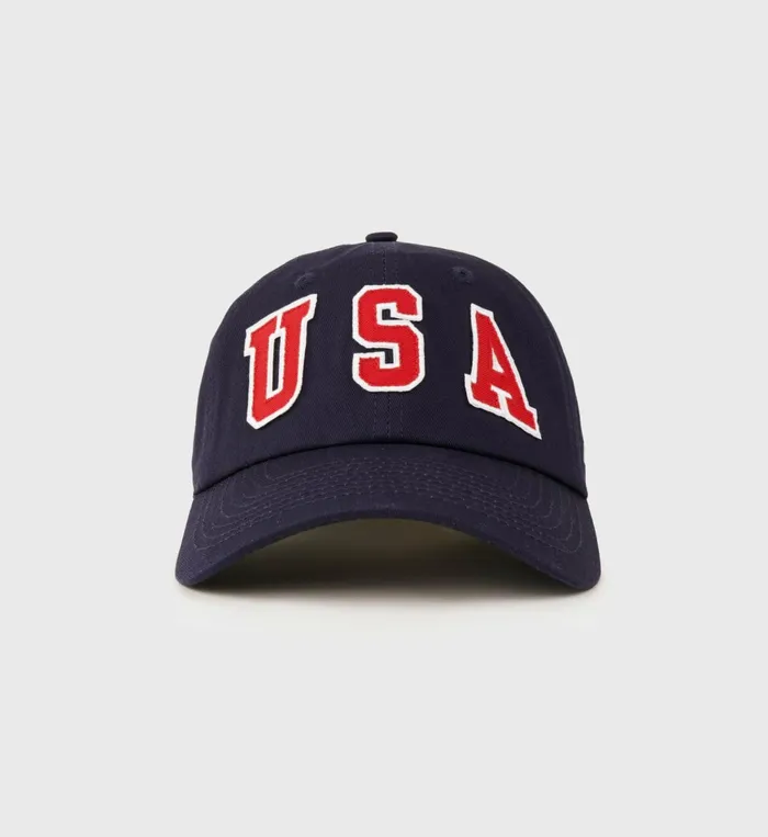 Hats Women Sporty and Rich USA Hat 8211 NavySports Red White
